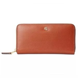 Leather wallet clutch- Ralph Lauren